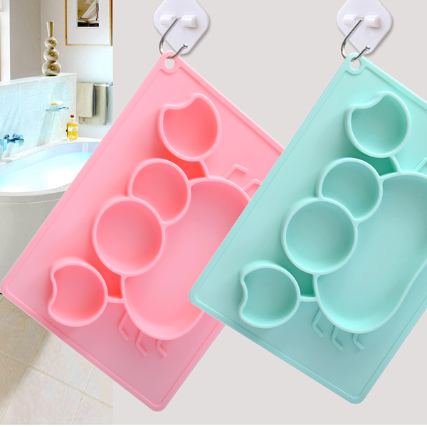 KHAY ĂN DẶM SILICON (Hình cua, cá voi, gấu, ếch, que kem...) - GABBY STORE