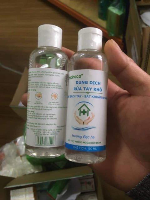 NƯỚC RỬA TAY KHÔ DIỆT KHUẨN TRAPHACO 100ML