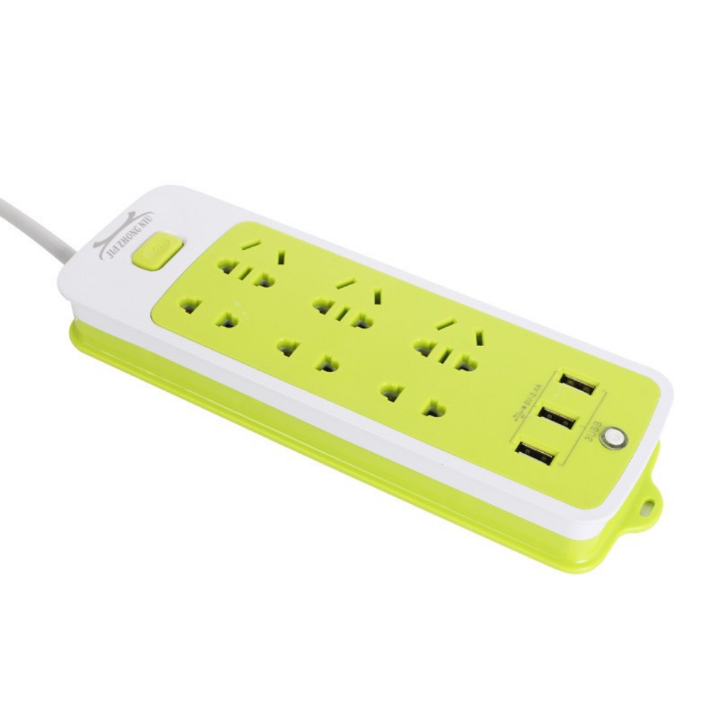 3-port USB anti-shock multifunctional plug mobile phone charging, direct charge, save power