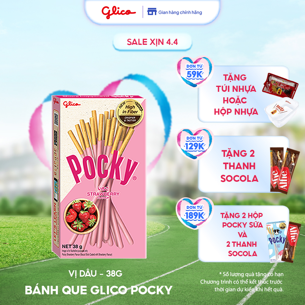 Hộp Lẻ - Bánh Que Pocky Vị Dâu 38G
