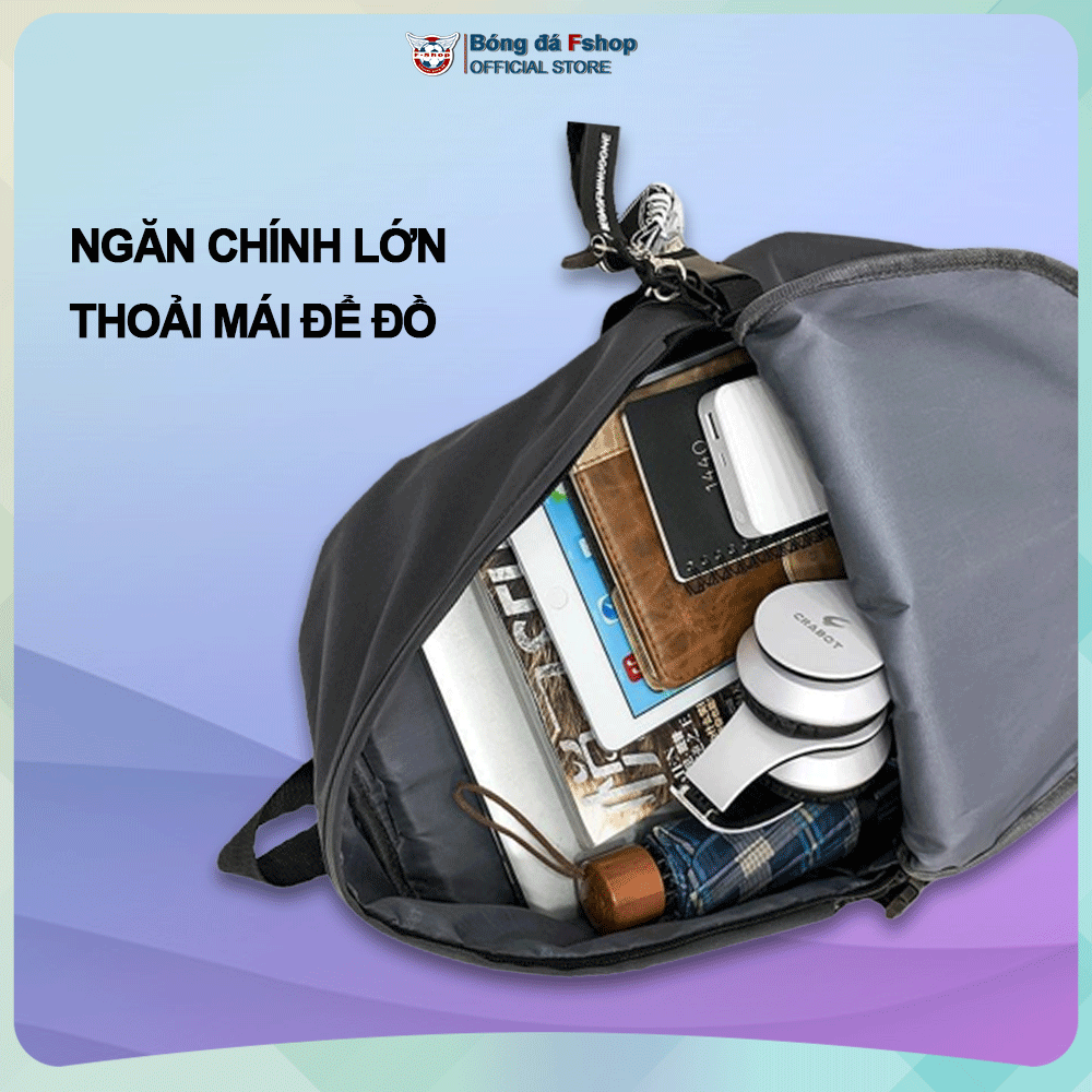 Balo Đi Học – MS08 – Balo Nam Nữ Trơn Basic – Tặng tất