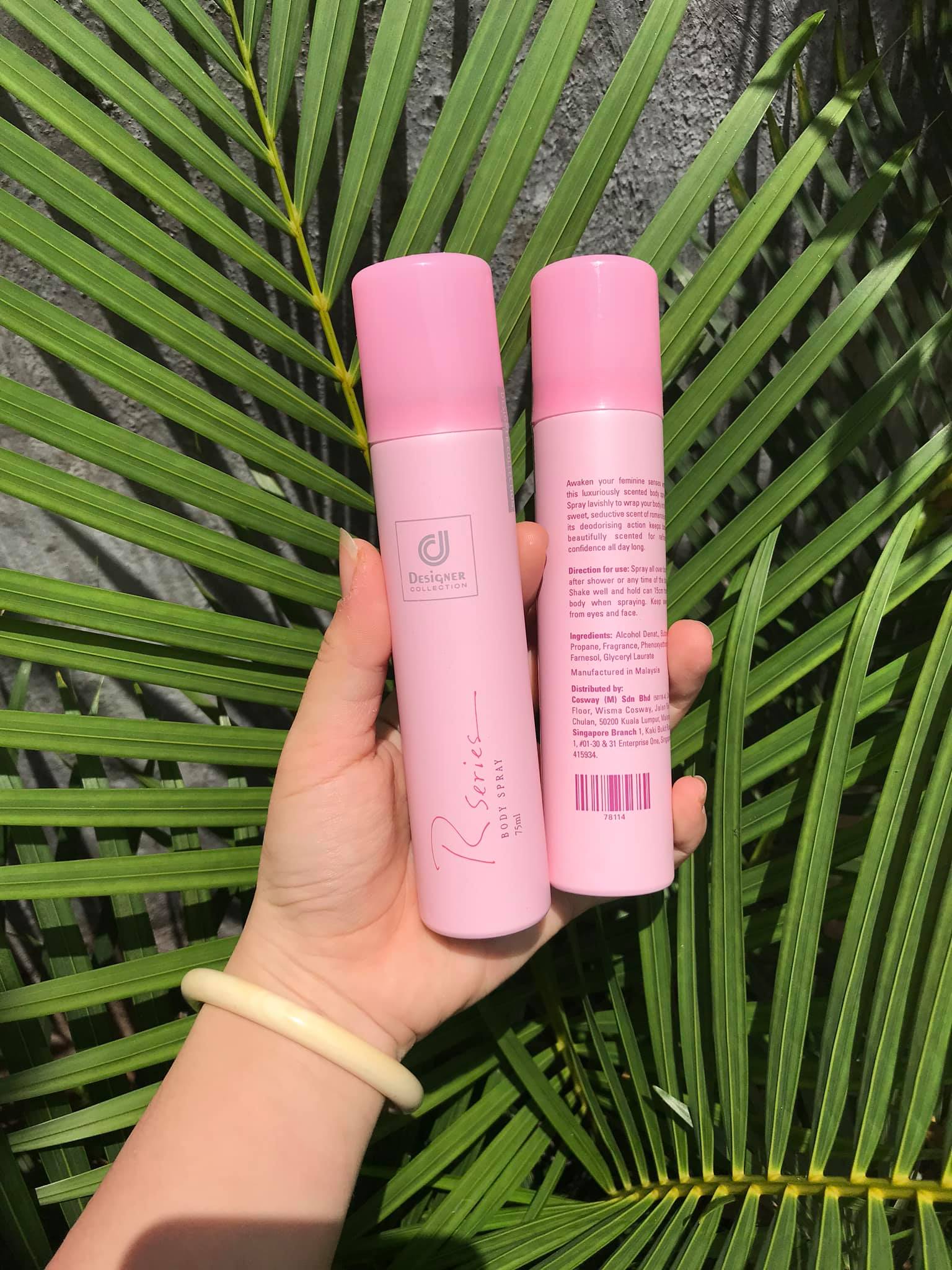 Xịt thơm Body Thái Hồng xịt thơm RSERIE Xịt thơm toàn thân hoa hồng Desinger, Xịt Thơm Designer Collection R Series Body Spray, XỊT THƠM BODY DESIGNER COLLECTION RSERIES