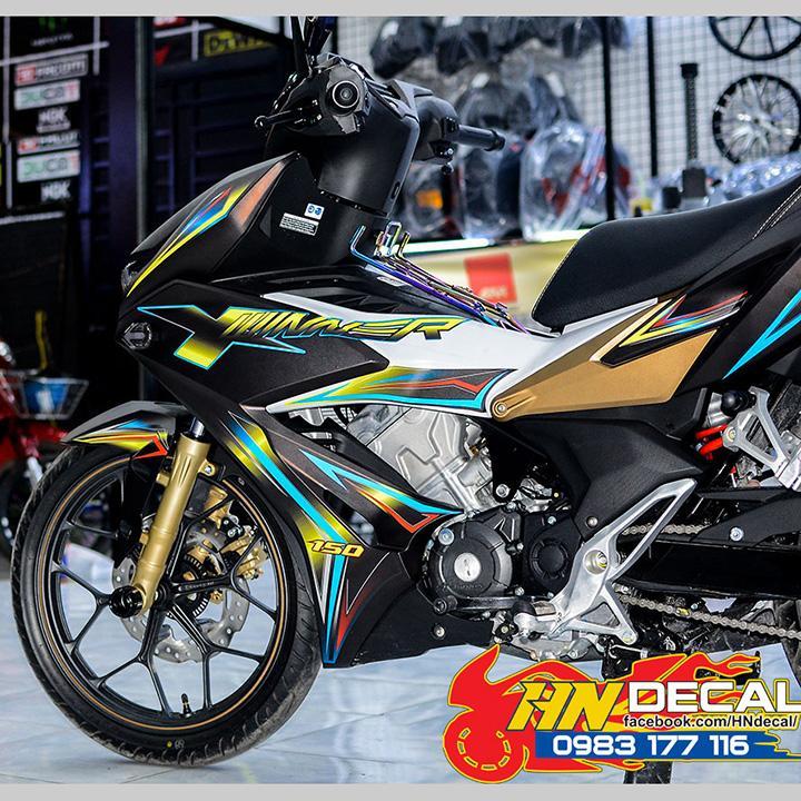 Tem Trùm Winner X Đen Chỉ Cầu Vồng