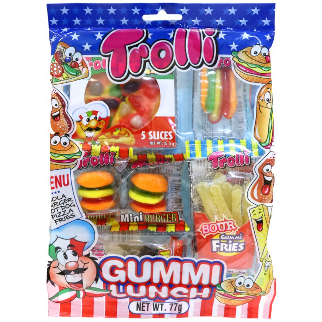 Kẹo Dẻo Set Ăn Trưa Trolli Gummi Lunch Gói 77gr - Đức