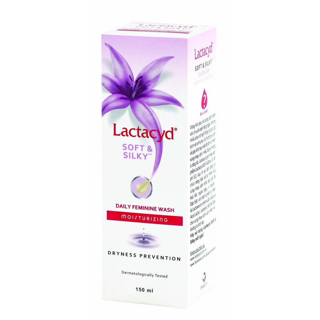 Dung Dịch Vệ Sinh Phụ Nữ Soft & Silky Lactacyd 150ml