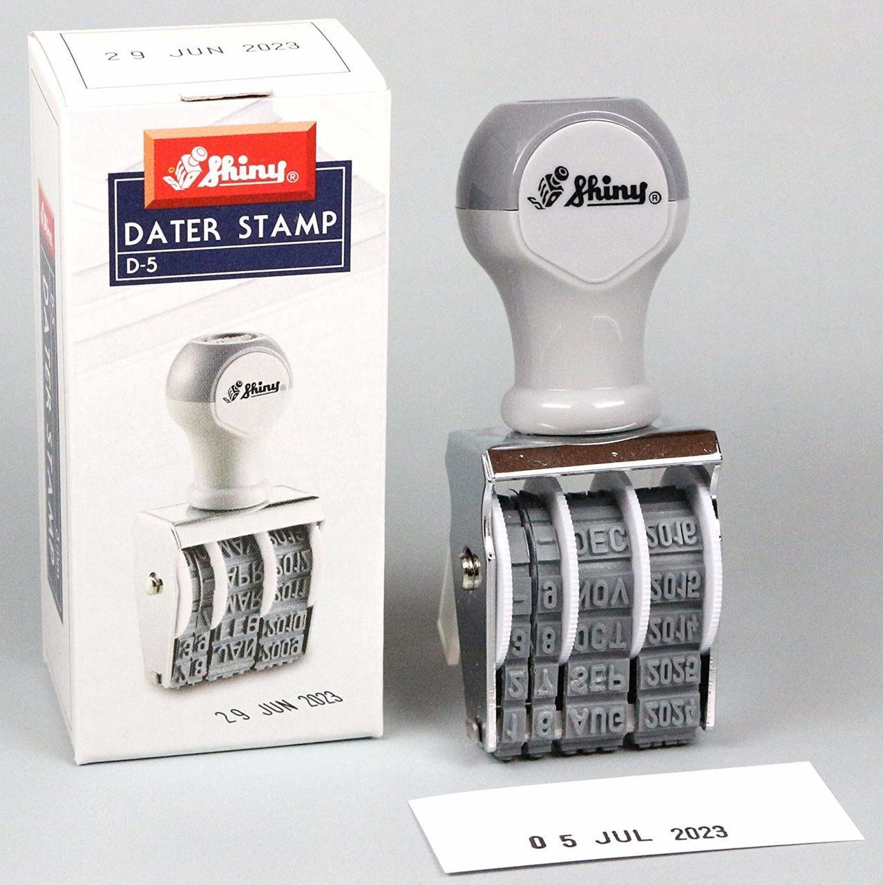 [HCM]Dấu ngày tháng năm Tiếng Anh xoay chỉnh Shiny D5 3mm