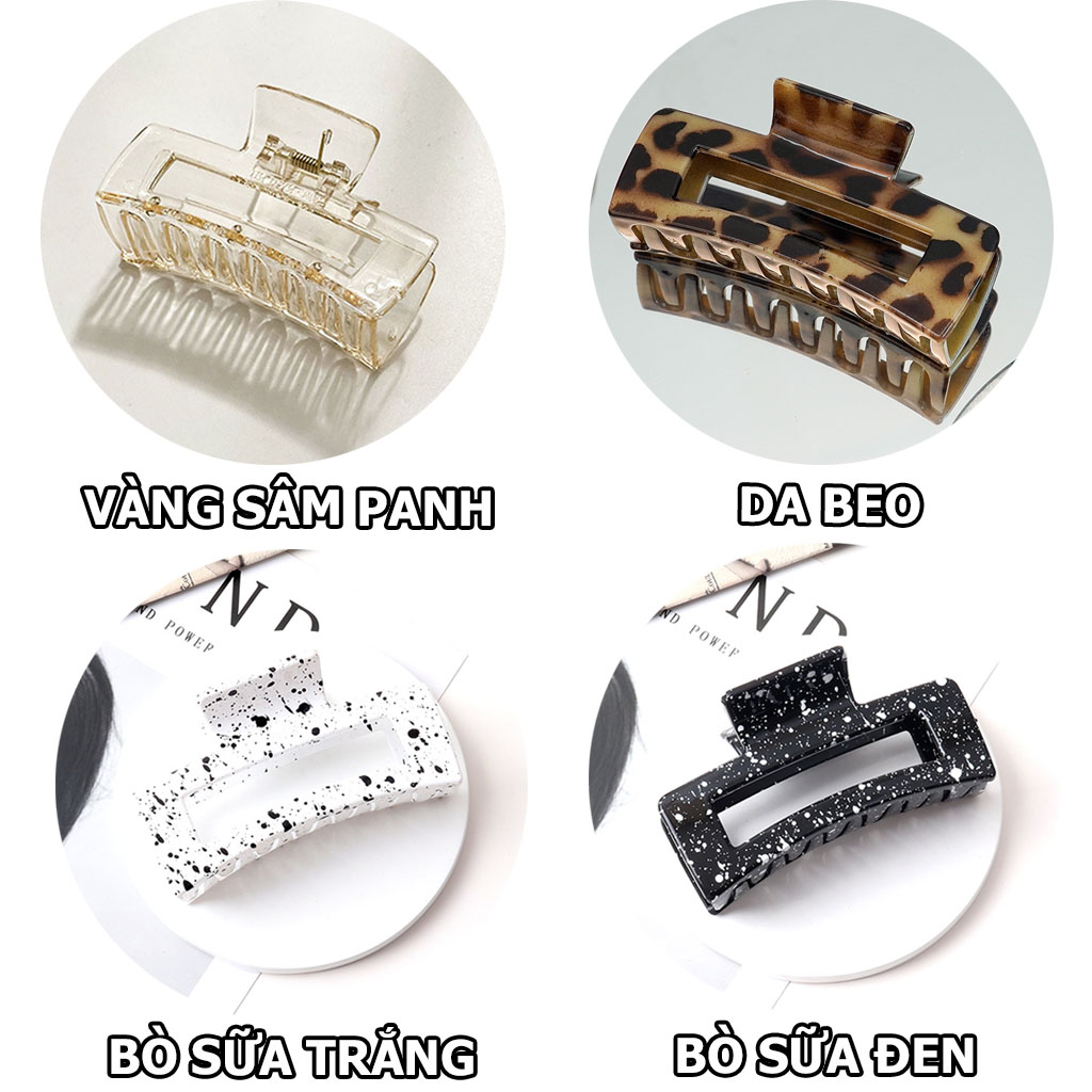 Kẹp tóc Vuông nhiều màu dễ thương KT18