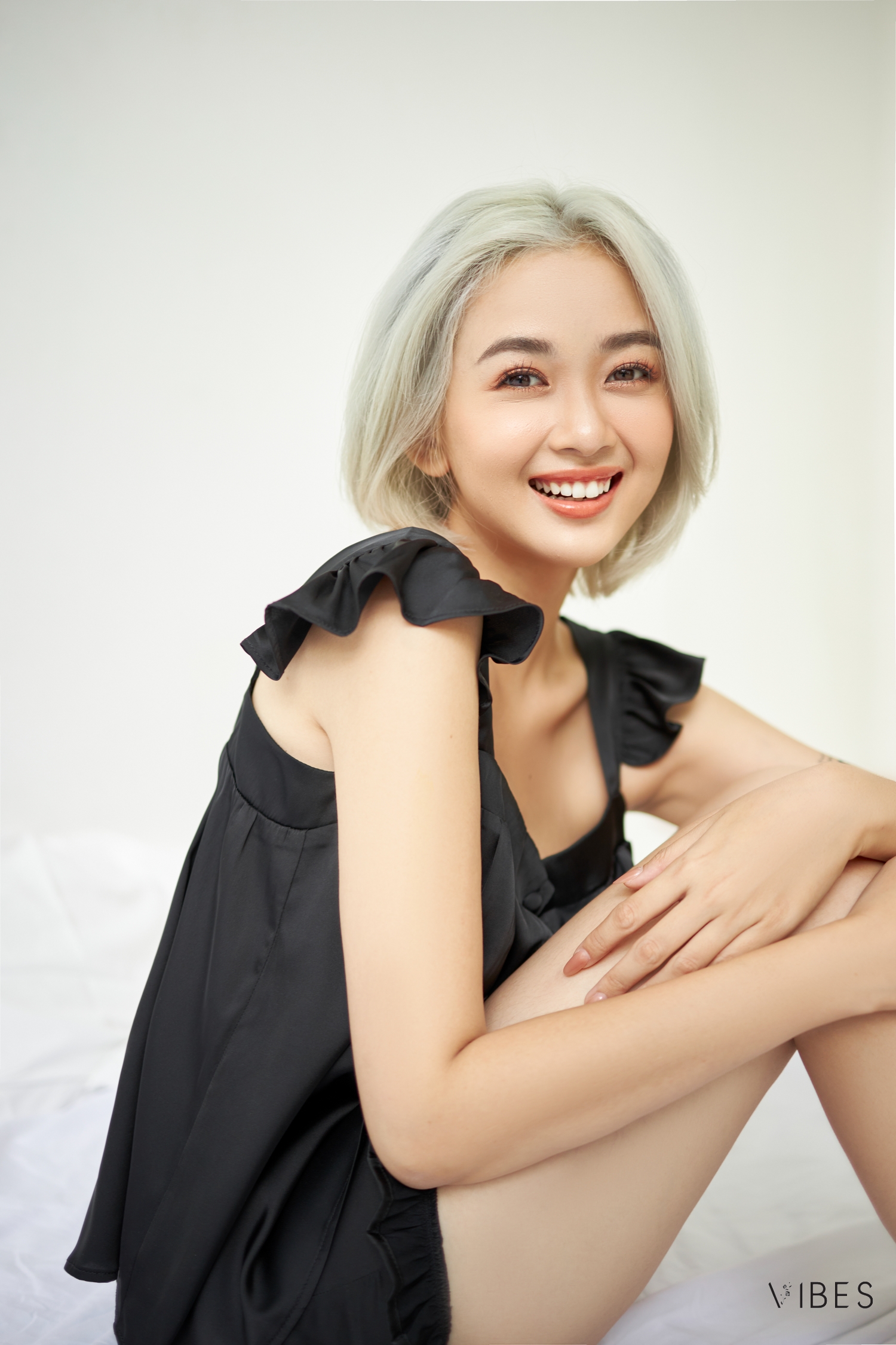 VIBES Đồ bộ 2 dây cánh tiên Lụa trơn cao cấp Straps Set