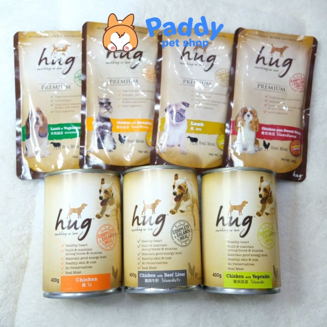 [HCM]Pate Hug Nhiều Vị Thơm Ngon Cho Chó Mọi Lứa Tuổi (Lon 400g)