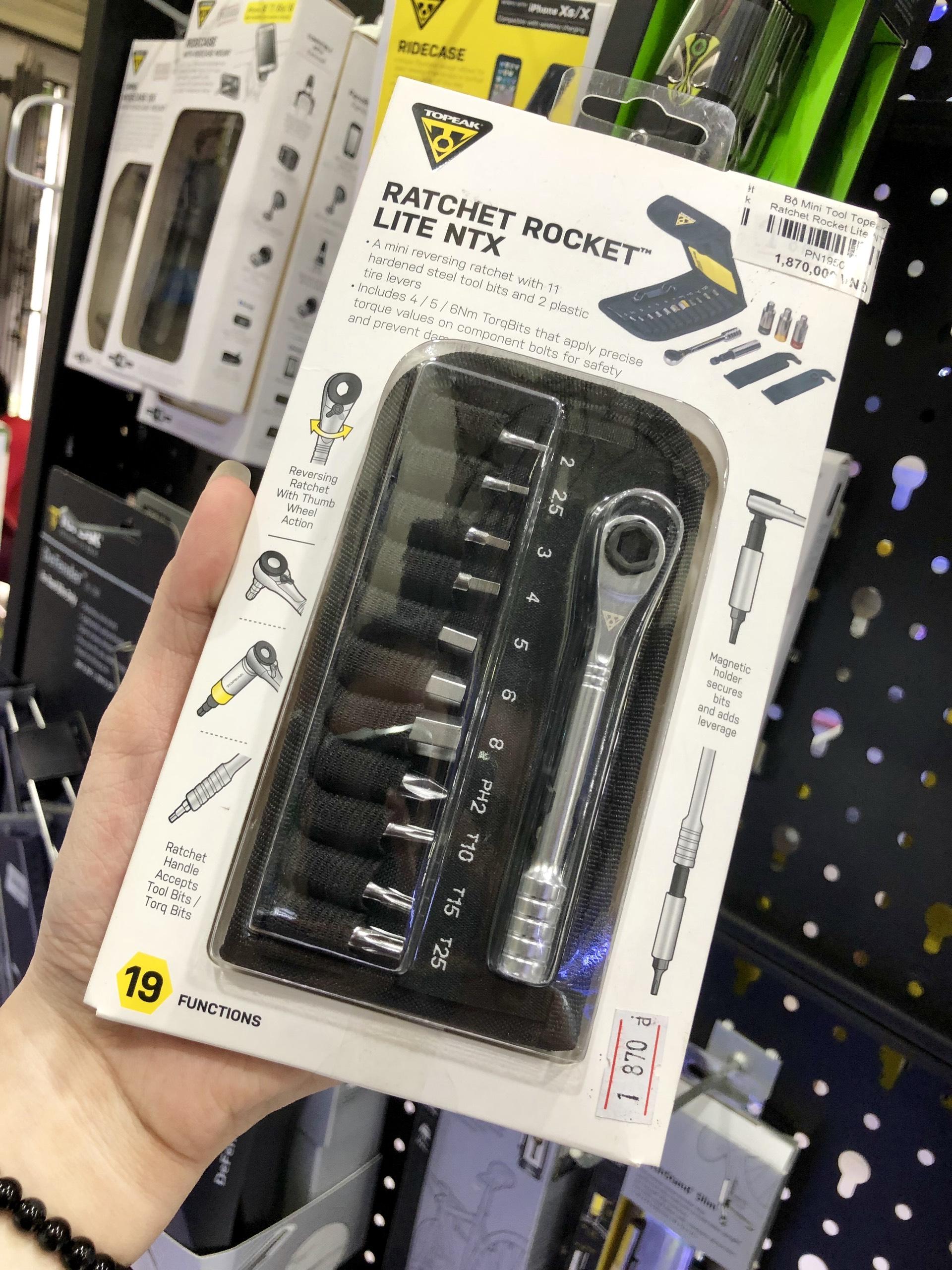 [HCM]Bộ Mini Tool Topeak Ratchet Rocket Lite NTX (TT2525) (19 Chức Năng)