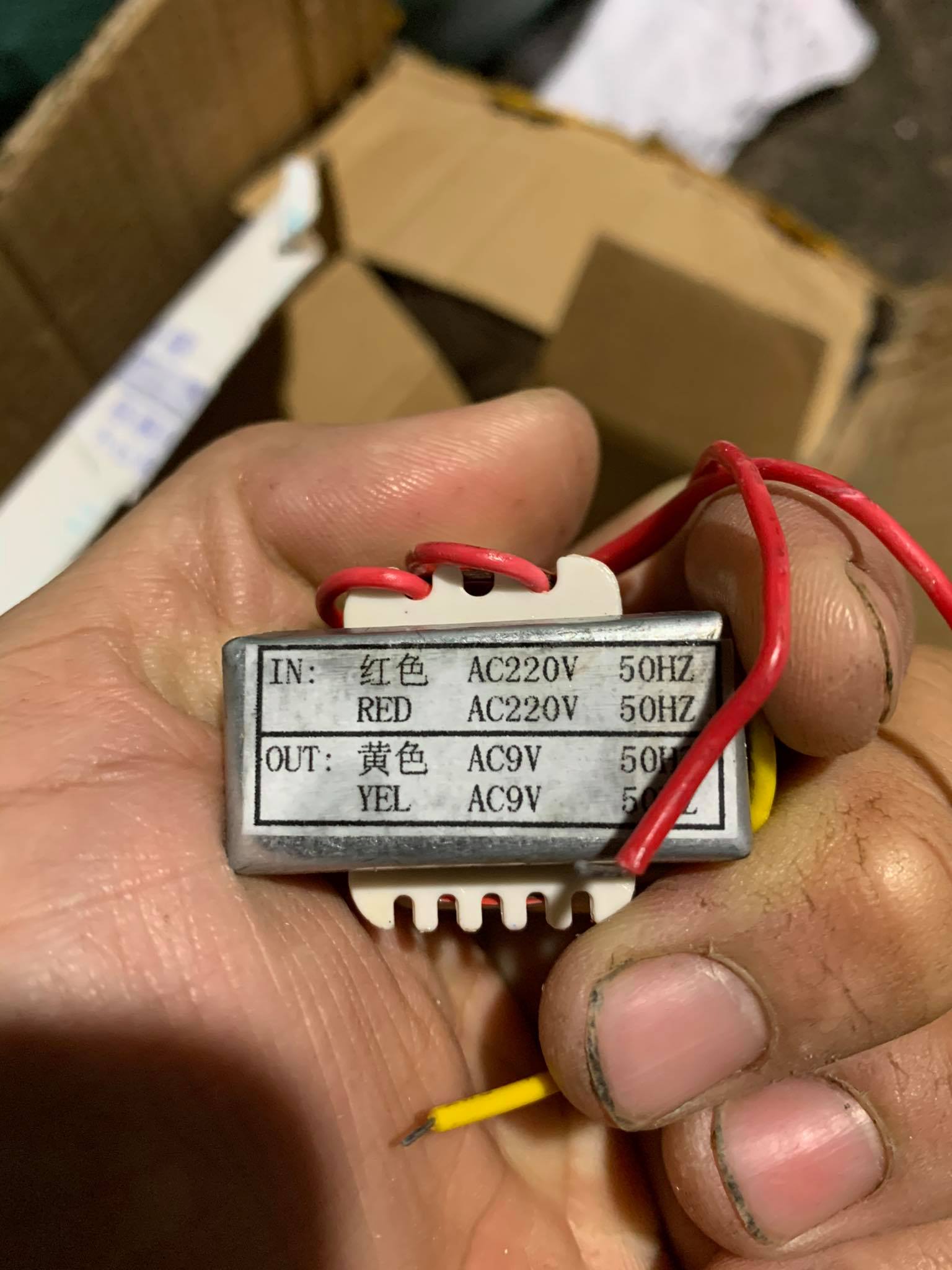 Biến áp (Nguồn )9V AC, chuyên dụng cho Timer máy hàn điểm D.I.Y