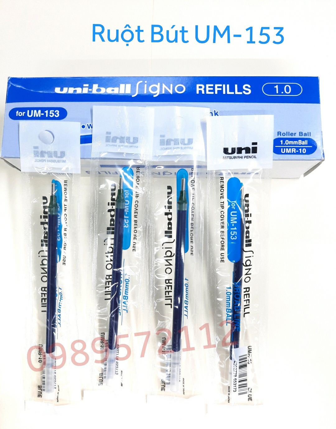 Ruột Bút UM-153 (UMR-10).ngòi bút uni-ball. (1 cái)