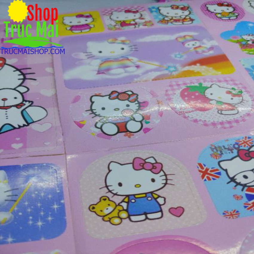BÓC DÁN HELO KITTY CHO BÉ YÊU (16 tấm )