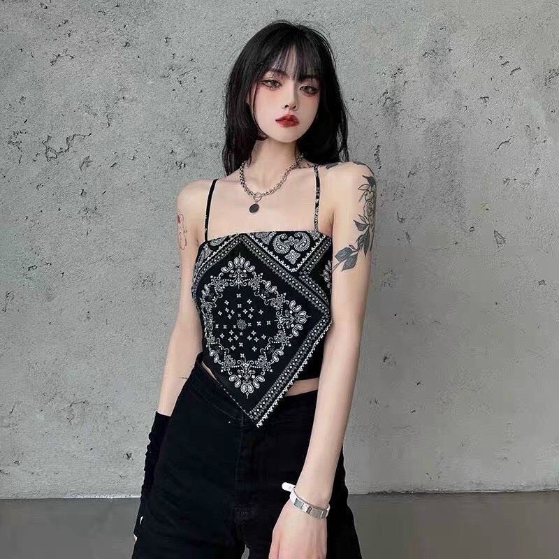 Áo 2 dây thổ cẩm mát nhẹ sang