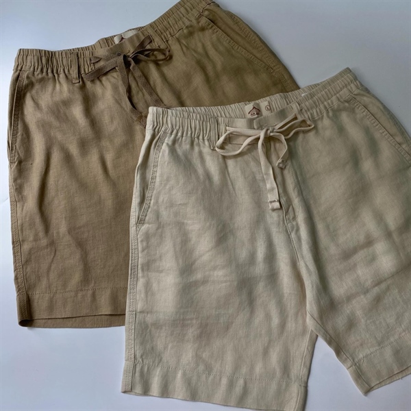 [HIMSTYLE] Quần Short Linen Nam Lưng Thun Thoáng Mát Chuẩn Form