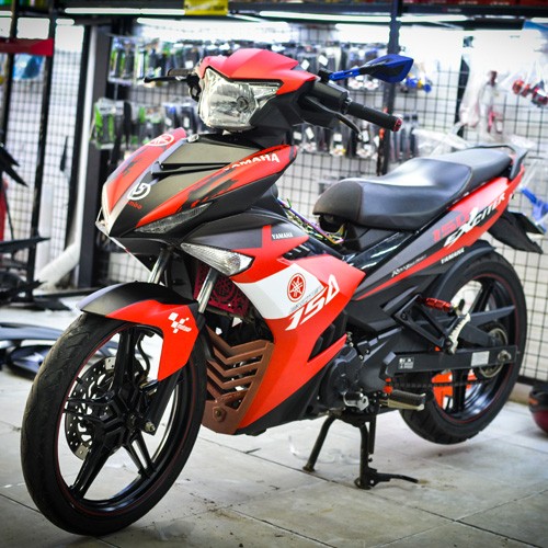 Tem trùm exciter 150 đỏ đen (mẫu mới), tem exciter 150, team trùm exciter 150, tem xe exciter 150, team trùm ex 150, team xe exciter 150 đỏ đen