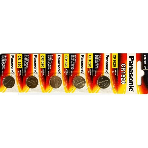 Pin CR1620 Panasonic 3V Lithium vỉ 5 viên