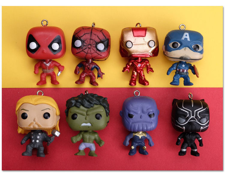 Móc Khóa Mô Hình Chibi Siêu Anh Hùng Marvel Avengers