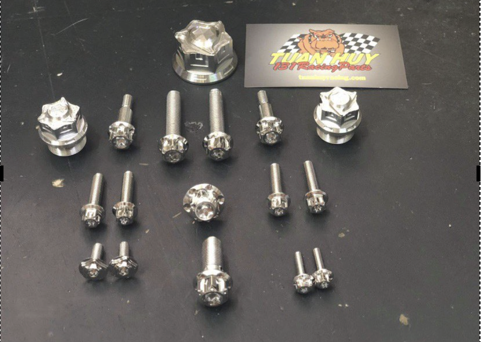 [HCM]Full đầu ốc Chảng ba Satria  Raider  Sonic Salaya Inox 304