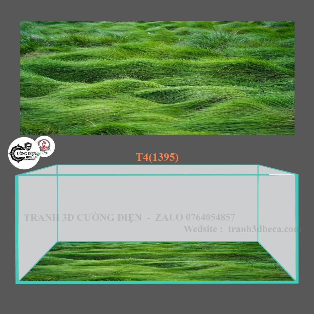 Tranh 3D dán đáy bể cá cảnh