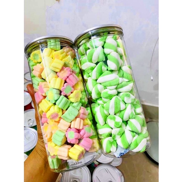 Kẹo Bông Marshmallow Lon Pet 250gr [HÌNH THẬT ]  ĐƠN TỪ 50K
