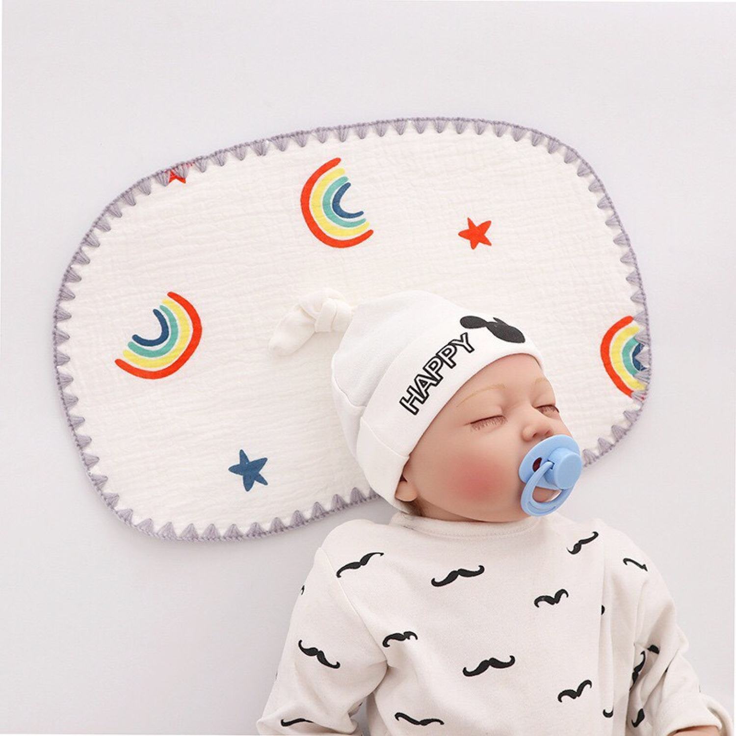 Gối Xô Lót đầu Cotton Tháng Khí Cho bé