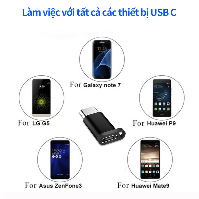 Đầu OTG chuyển đổi cổng USB Type-C chuẩn 3.0