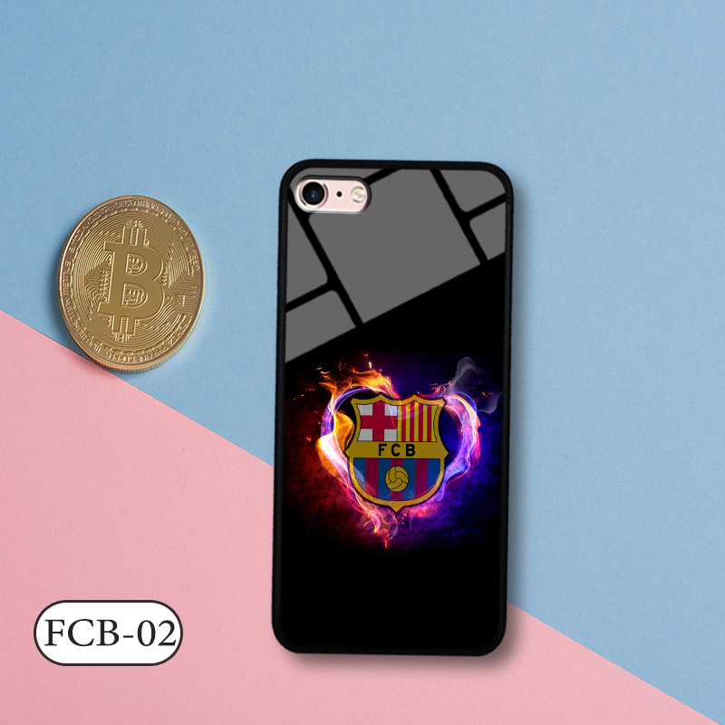 Ốp kính 3D IPHONE 8 - in biểu tượng đội bóng
