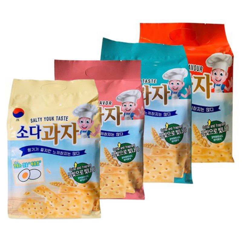 Bánh quy soda ăn kiêng jk hàn quốc 420g