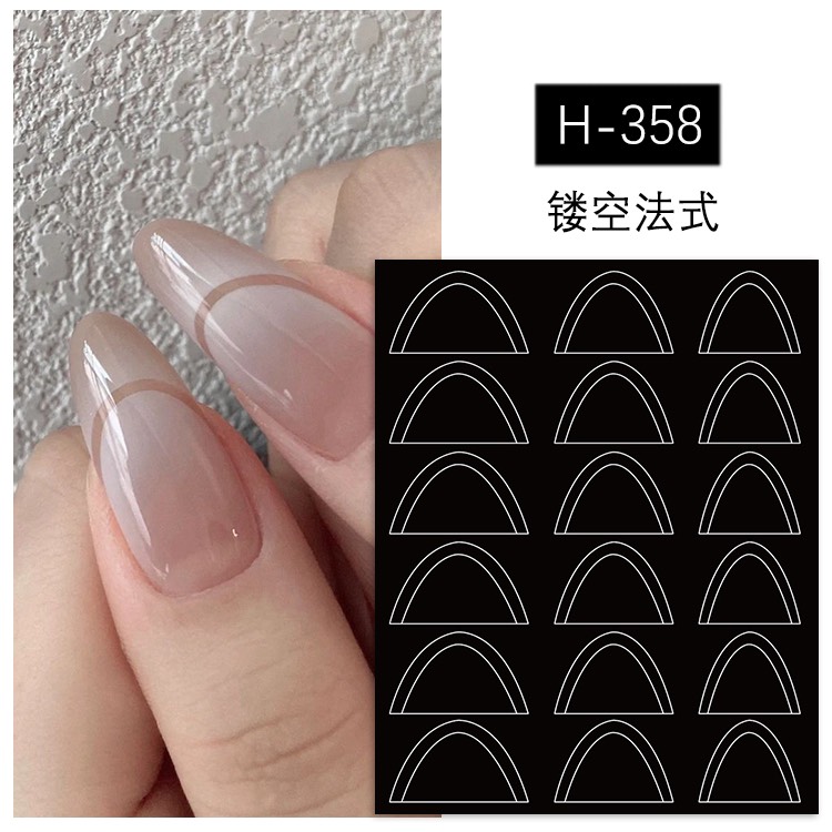 Sticker dán móng dặm ombre , fen đầu móng nail