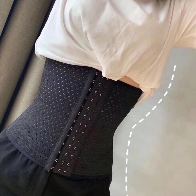 Đai Nịt Bụng Định Hình Tạo Vòng Eo Thon Gọn - Có Thanh Chống Cuộn - Chiều Cao Gen 25cm - Có Lỗ Thoáng Khí - Gen Nịt Bụng Chống Cuộn Cao Cấp