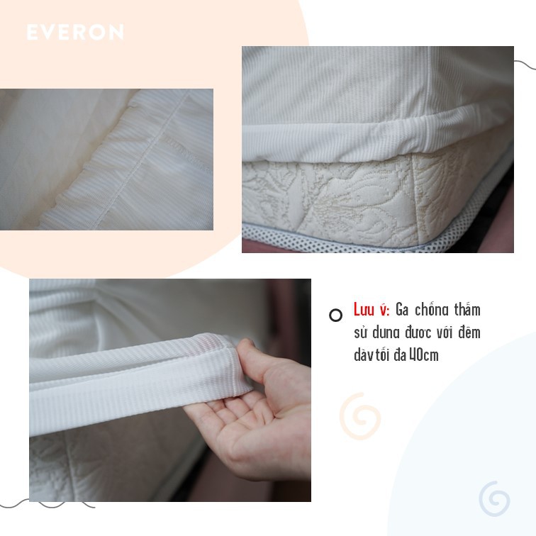 [EVERON] Ga chun chống thấm, bảo vệ đệm nệm cao cấp