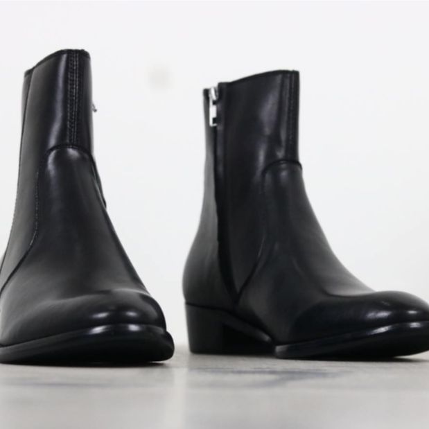 Giày Zip booots Đế Cao Su