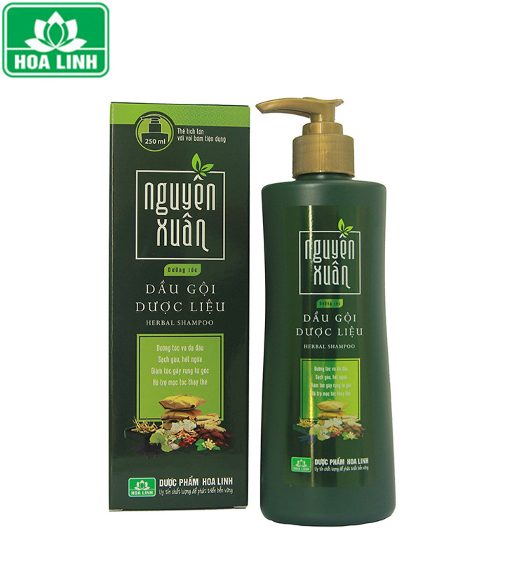 Dầu Gội Dược Liệu Nguyên Xuân xanh 250ml (Dưỡng Tóc) giá rẻ
