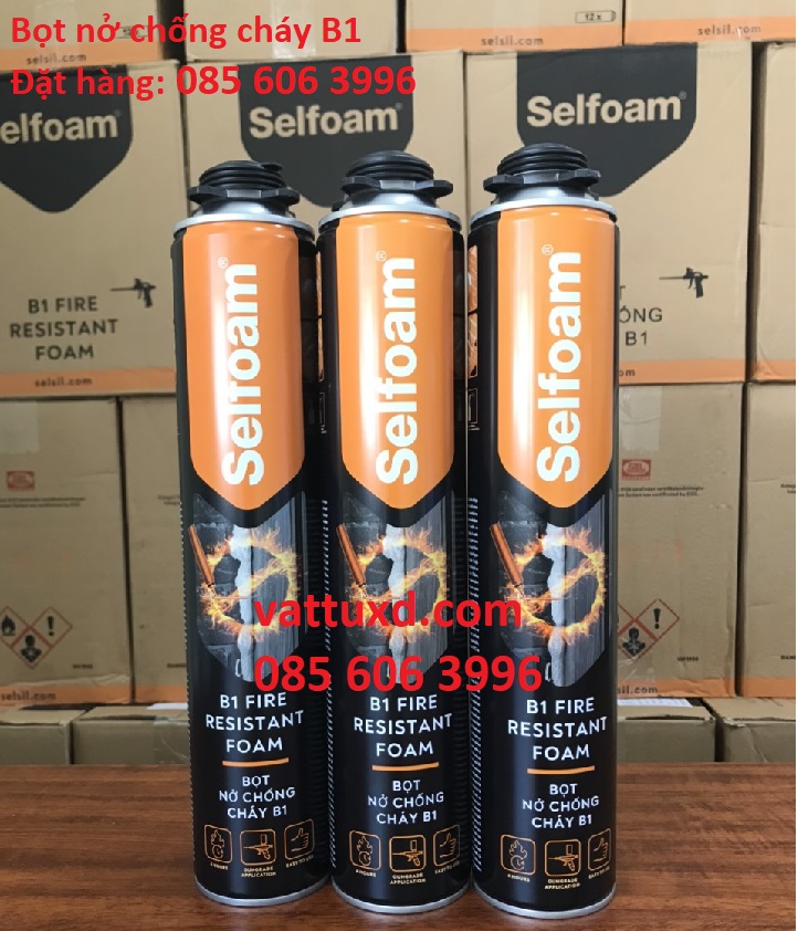 Keo bọt nở chống cháy Selfoam B1