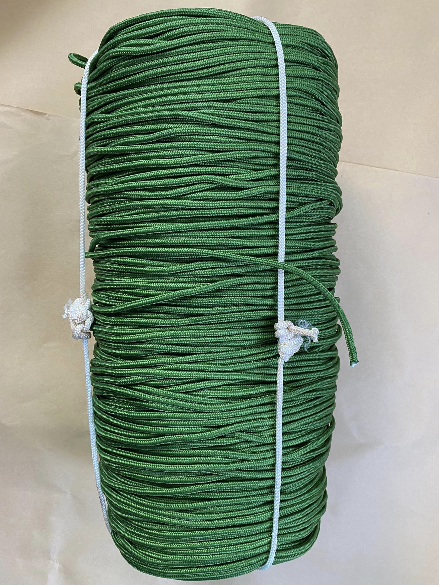 Dây dù tròn đường kính 4mm , màu xanh