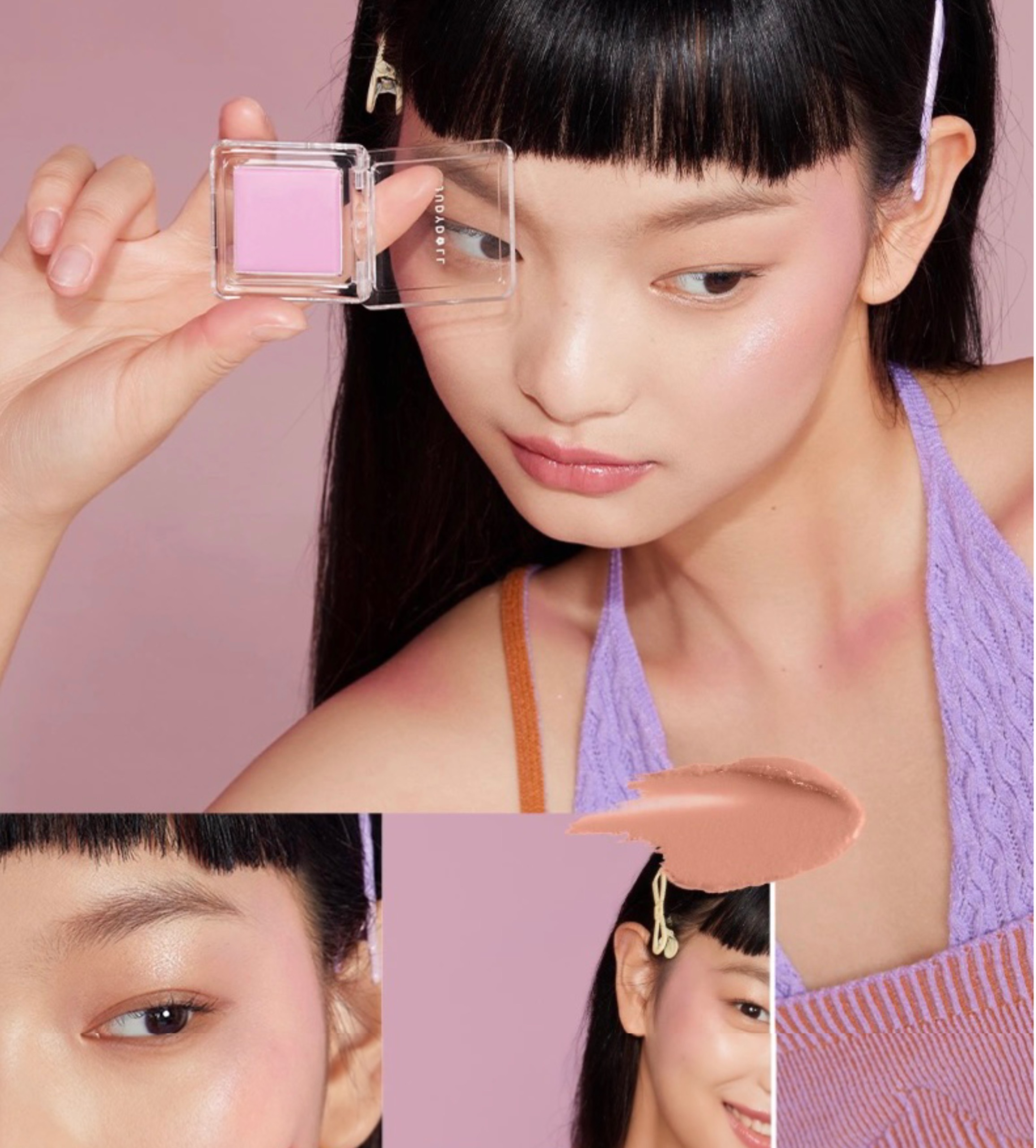Phấn Má Hồng Judydoll Đơn Sắc Matte Shimmer Cheek 2g