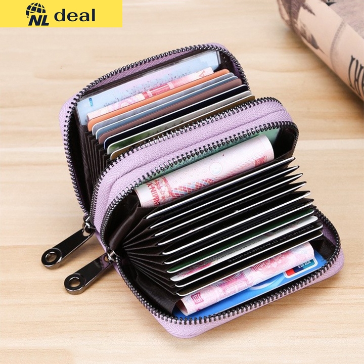 Wallet horizontal wallet portable multiple compartments for money, card ATM Dudu model DD01 PU leather material
