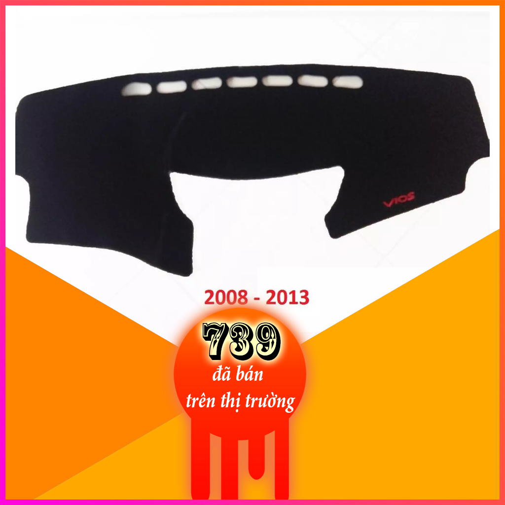 Thảm chống nắng taplo vios chất liệu nỉ  ( 2008 - 2013 )