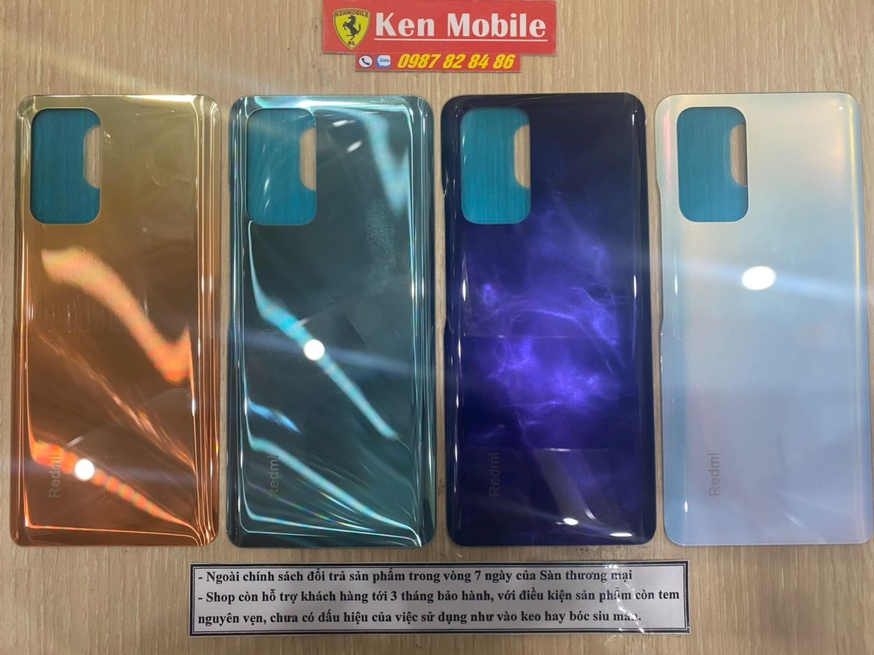 Nắp lưng ráp máy thay thế cho xiaomi redmi note 10 pro, loại 1