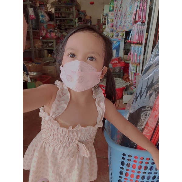 (Giao Được HCM ) Túi 10 chiếc khẩu trang 4D mask KF94 trẻ em (1-5 tuổi)