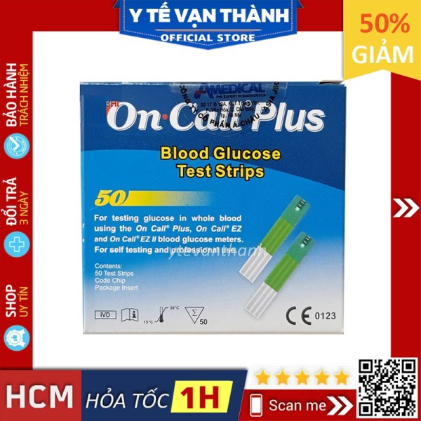Nơi bán ✅ Que Thử Đường Huyết: OnCall Plus (On-Call On Call) Hạn sử dụng xa (1-2 năm) -VT0052 [ Y Tế Vạn Thành ]
