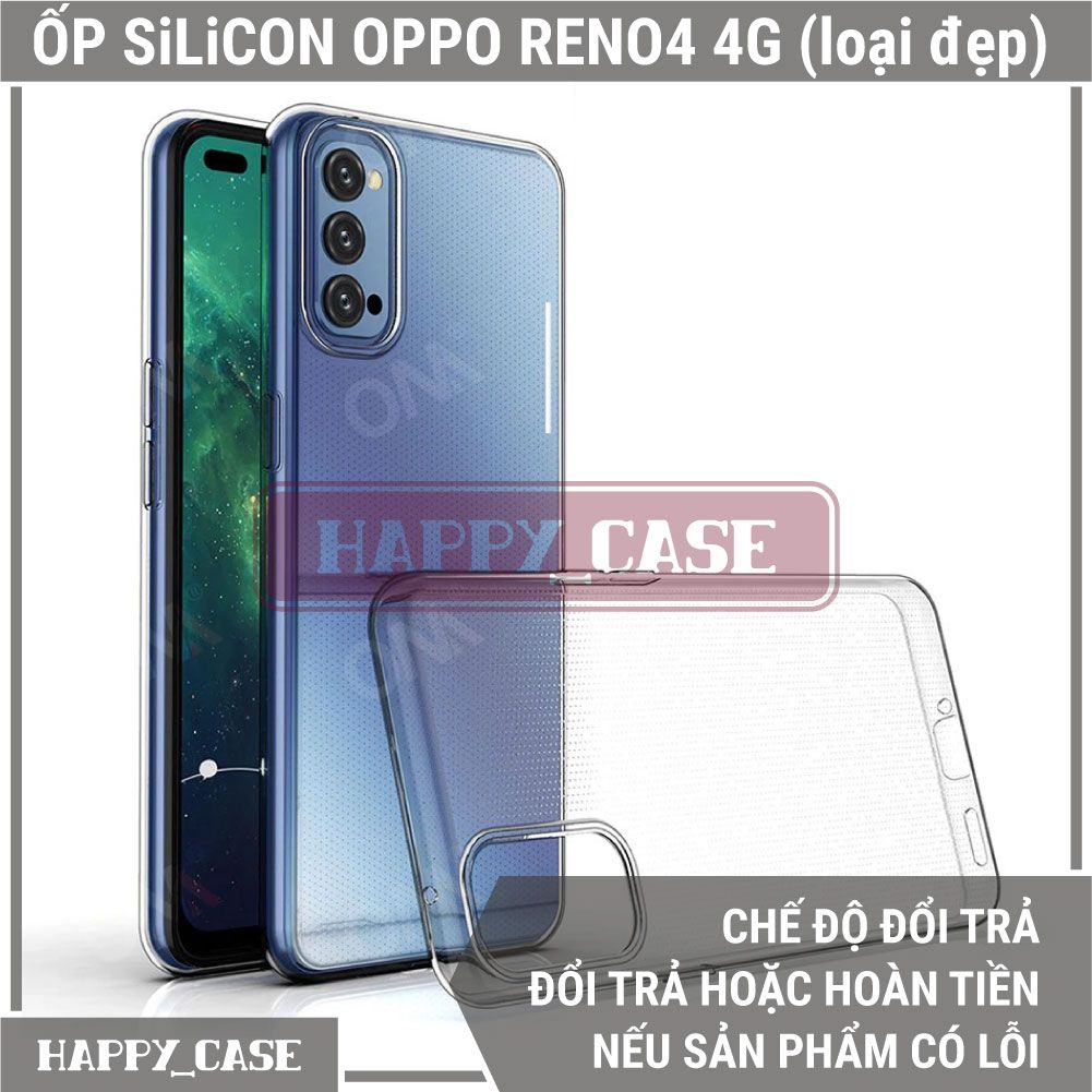 Ốp Lưng Điện Thoại OPPO RENO4 4G (LOẠI ĐẸP) Thin Transparent Silicon
