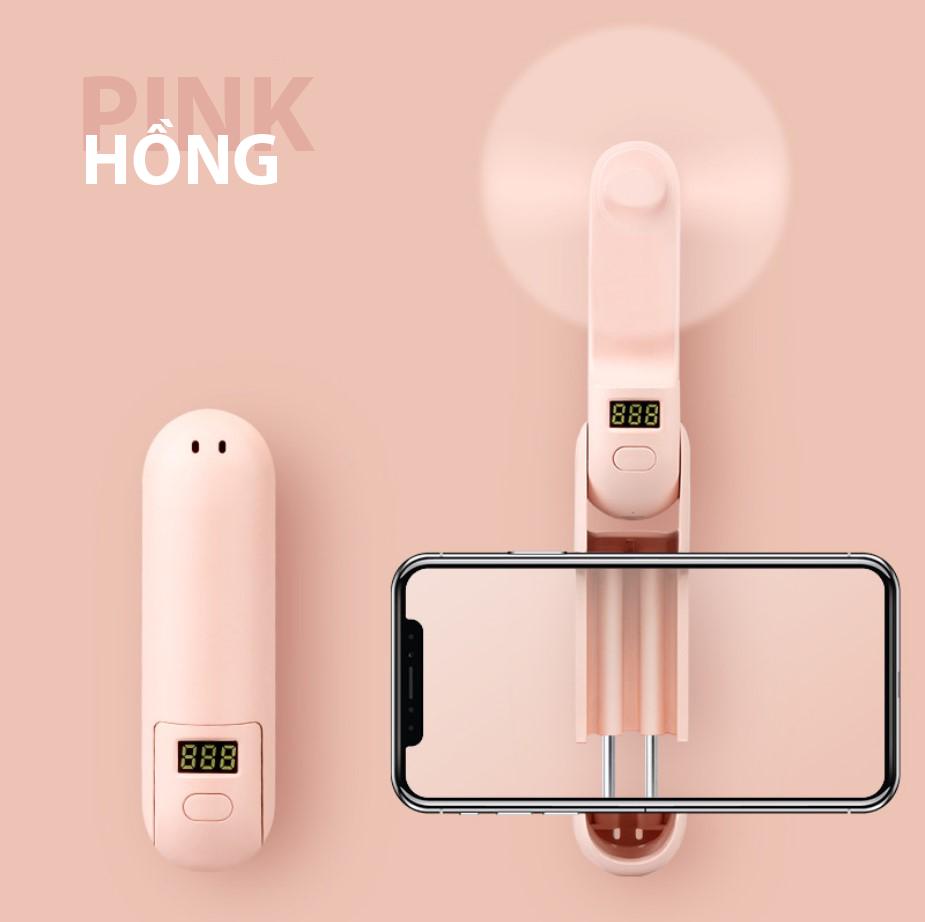 Quạt tích điện Mini kiêm sạc dự phòng 2.000 mAh - V1