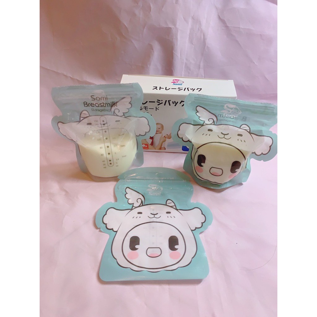 Túi trữ sữa Sami Nhật Bản 250ml, 100ml
