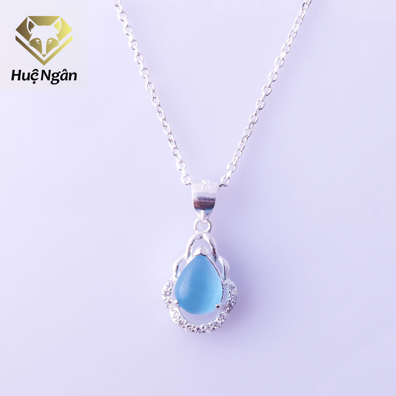 Bộ dây chuyền liền mặt trang sức bạc ý s925 bạc xinh yydz123