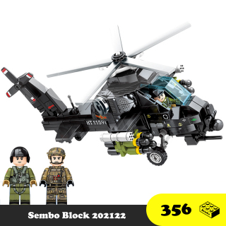 Lego Sembo Block 202122 Máy bay Trực thăng tấn công siêu tốc thumbnail
