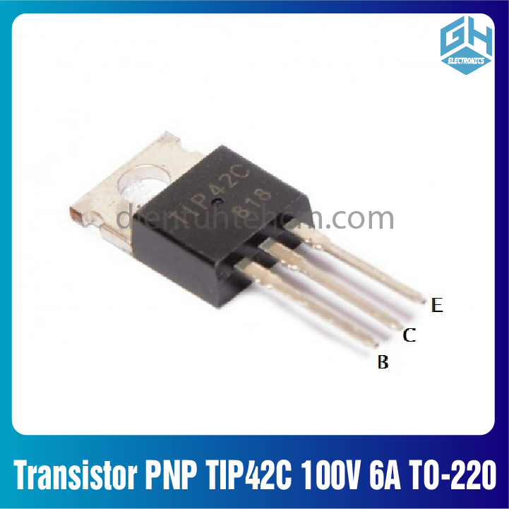 Combo 4 con Transistor công suất PNP TIP42C 100V 6A TO-220 3L