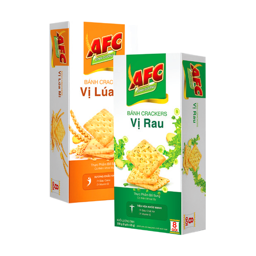Bánh Qui Mặn AFC 200g (8 gói x 25g)