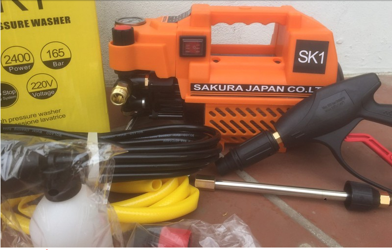 Máy rửa xe SaKuRa Nhật Bản -Có chỉnh áp giá rẻ